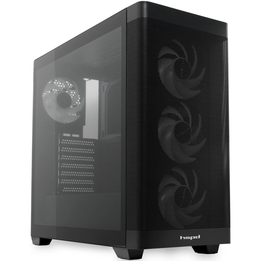 Корпус HSPD M740-TGBK-ARGB Mid-Tower - миниатюра 12