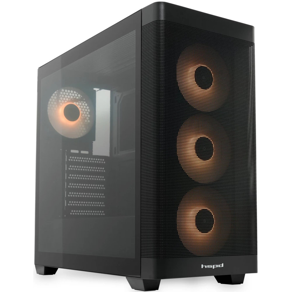 Корпус HSPD M740-TGBK-ARGB Mid-Tower - миниатюра 10