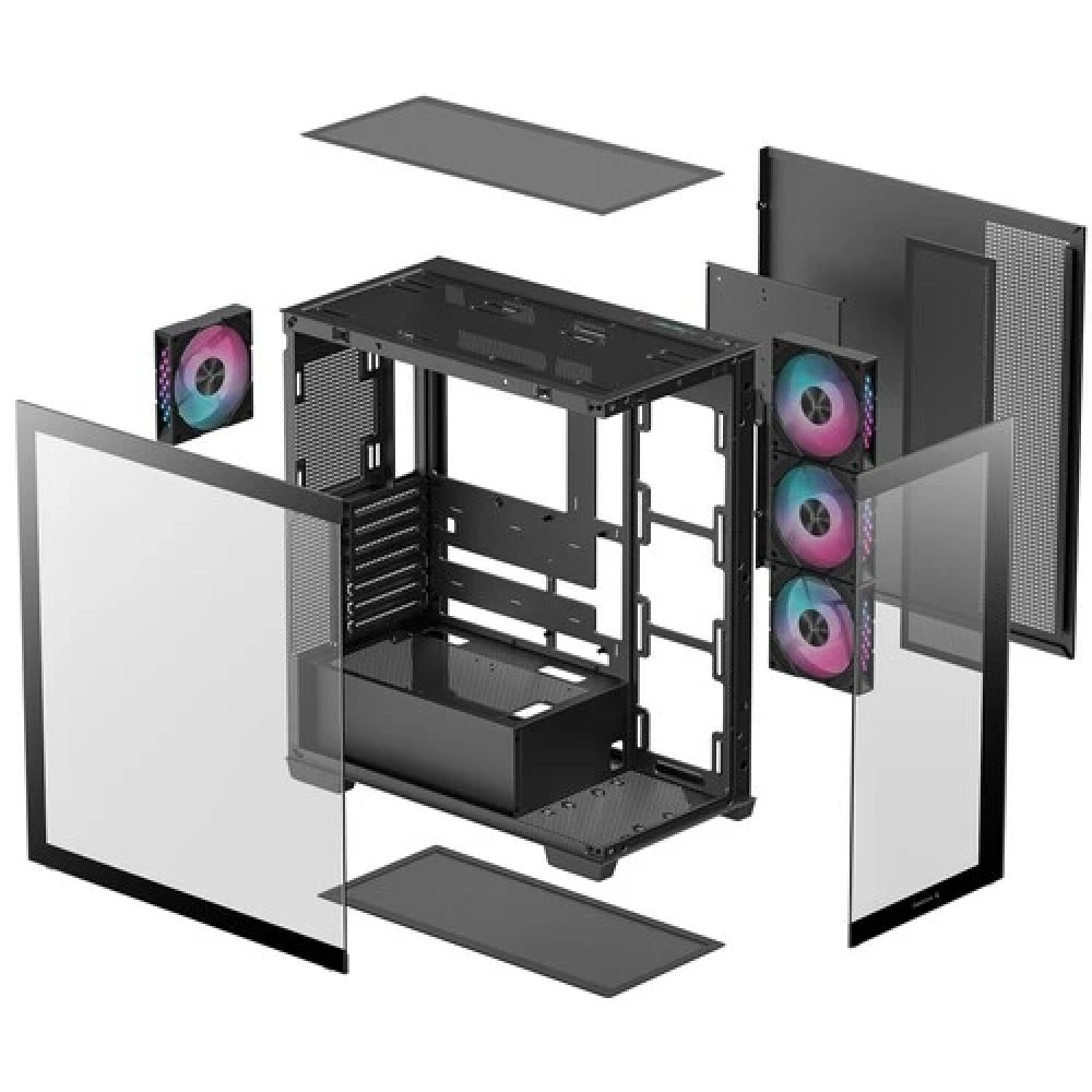 Корпус Deepcool CG580 4F Black R-CG580-BKADA4-G-1 Mid-Tower - миниатюра 10