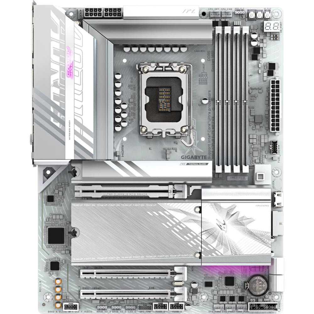 Материнская плата Gigabyte B860 AORUS ELITE WIFI7 ICE ATX, LGA 1851 - миниатюра 7