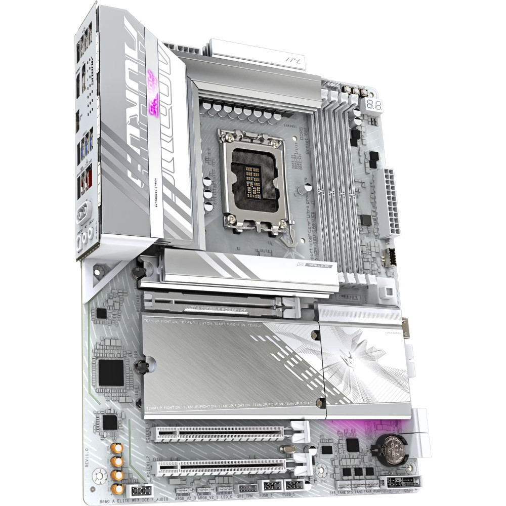 Материнская плата Gigabyte B860 AORUS ELITE WIFI7 ICE ATX, LGA 1851 - миниатюра 8