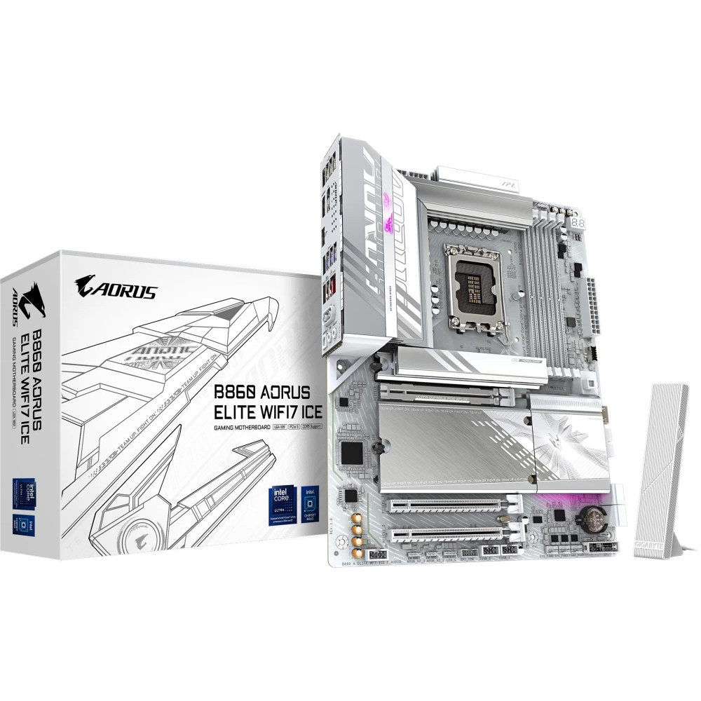 Материнская плата Gigabyte B860 AORUS ELITE WIFI7 ICE ATX, LGA 1851 - миниатюра 11
