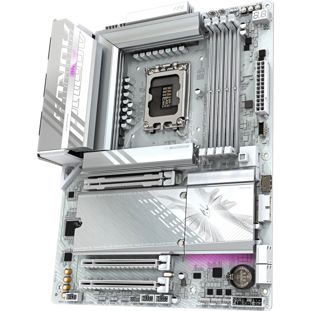 Материнская плата Gigabyte B860 AORUS ELITE WIFI7 ICE ATX, LGA 1851 - миниатюра 9