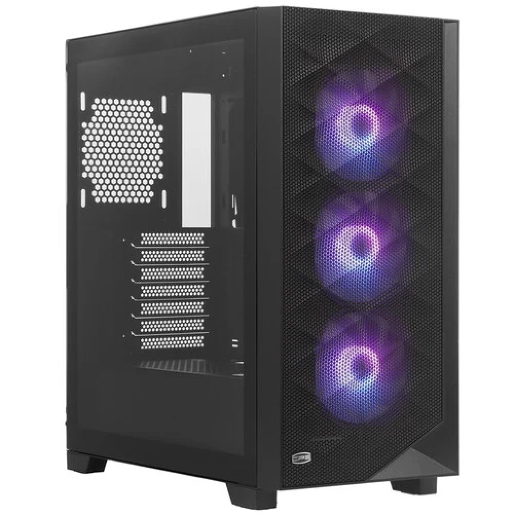 Корпус PCcooler C3D510 BK ARGB C3D510-BKP3-GL Mid-Tower - миниатюра 6
