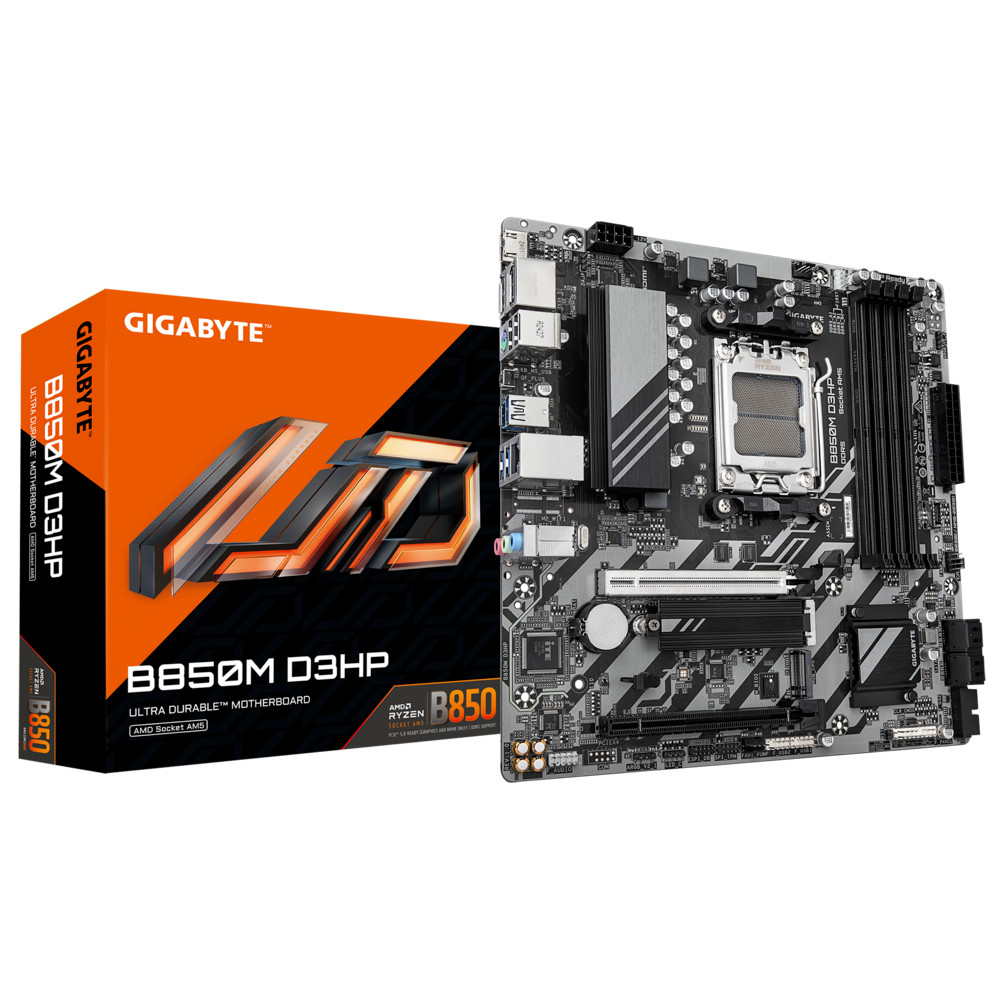 Материнская плата Gigabyte B850M D3HP, RTL Micro-ATX, AMD AM5 - миниатюра 8