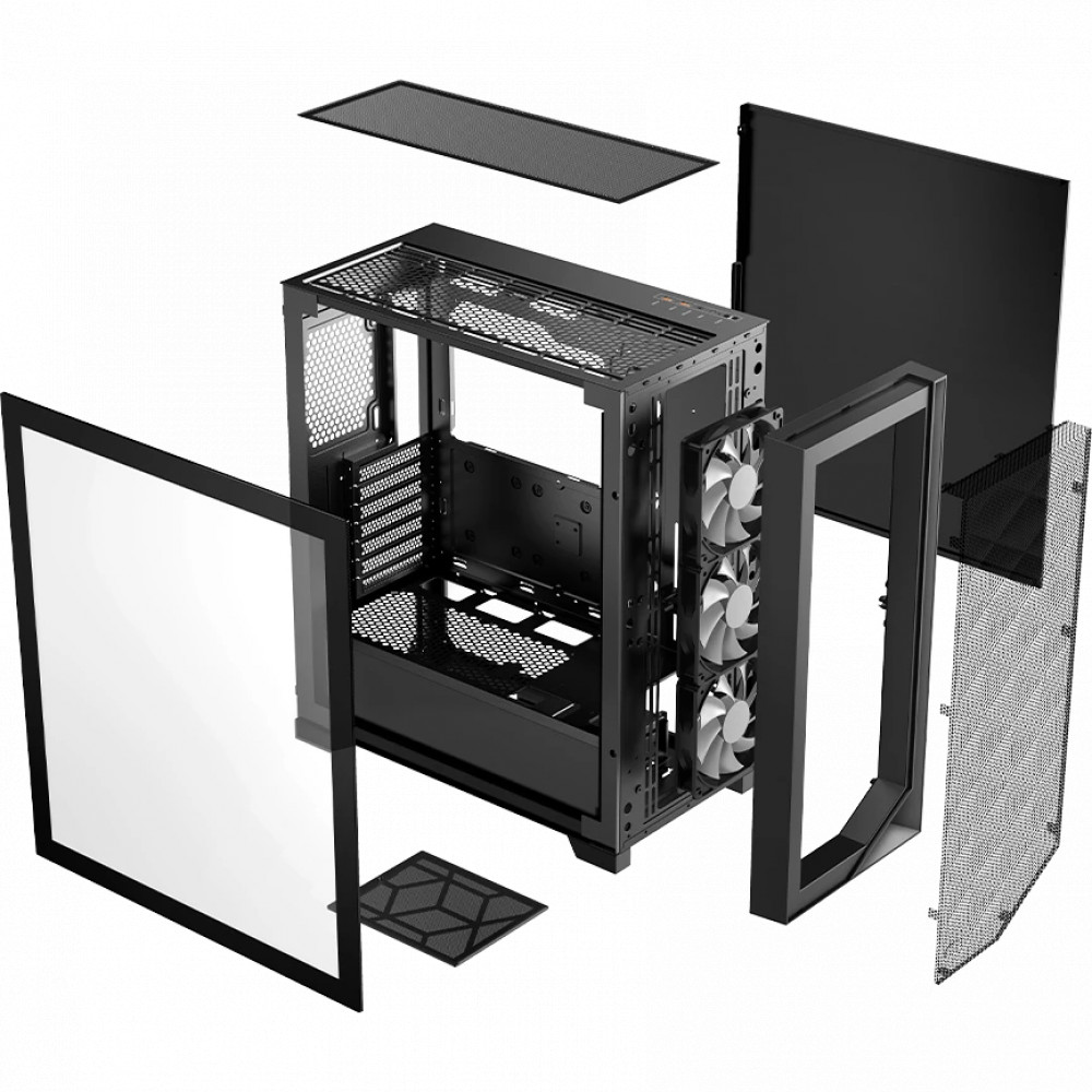 Корпус PCcooler C3D510 BK C3D510-BKP0-GL Mid-Tower - миниатюра 8