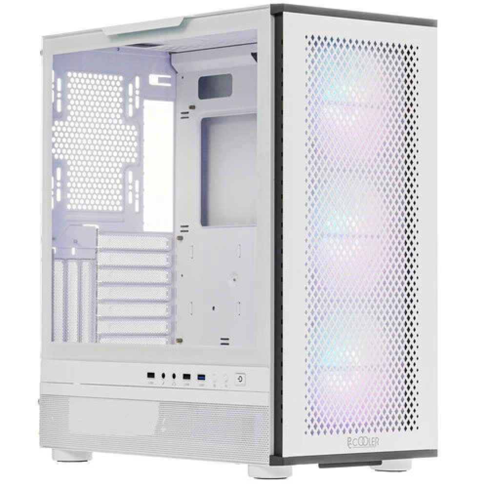 Корпус PCcooler ME200 MESH WH C3-A520WHP3-GL Mid-Tower - миниатюра 6