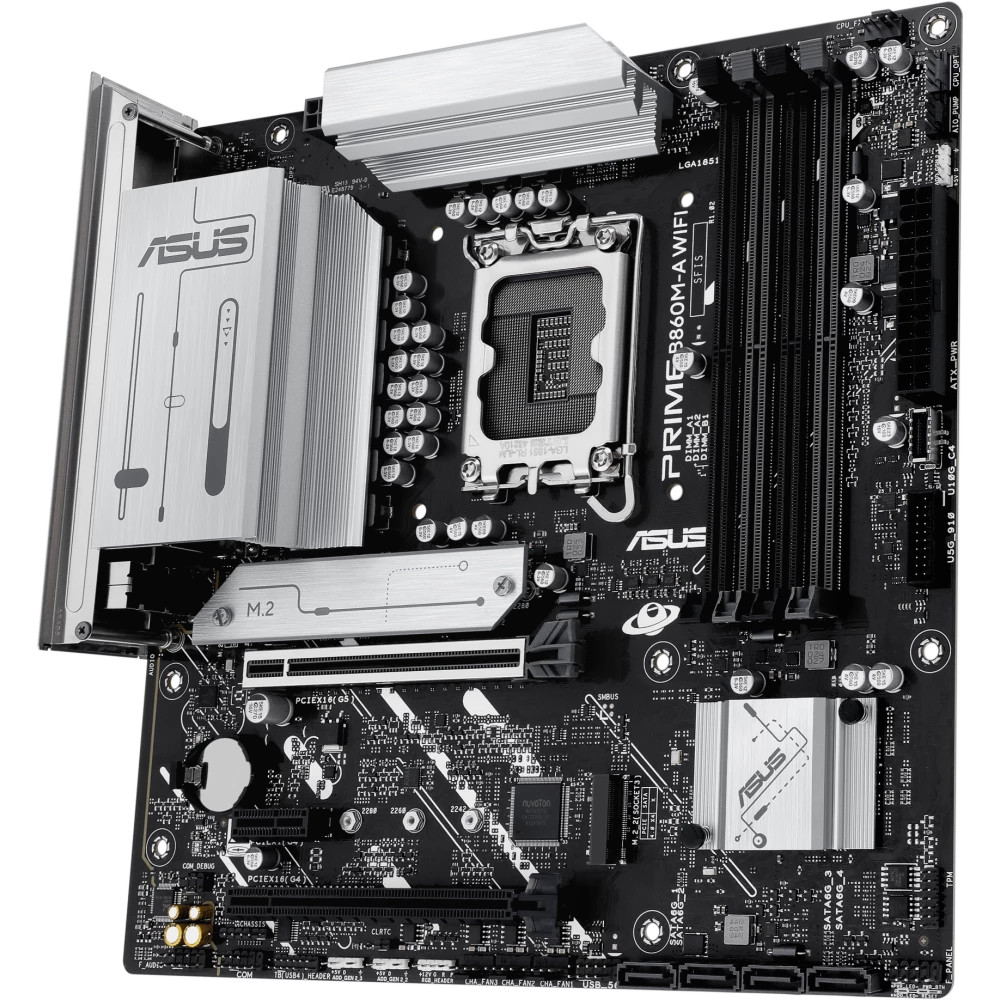 Материнская плата Asus PRIME B860M-A WIFI 90MB1JY0-M0EAY0 Micro-ATX, LGA 1851 - миниатюра 8