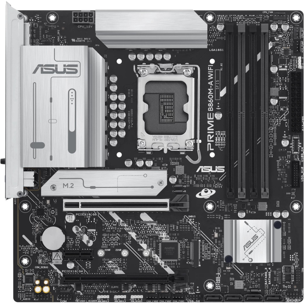 Материнская плата Asus PRIME B860M-A WIFI 90MB1JY0-M0EAY0 Micro-ATX, LGA 1851 - миниатюра 6