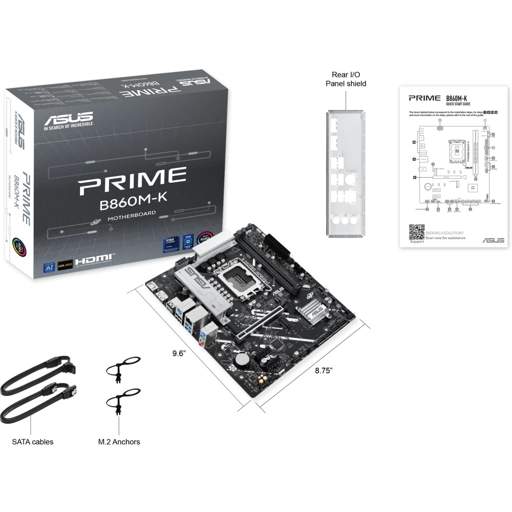 Материнская плата Asus PRIME B860M-K 90MB1JT0-M0EAY0 Micro-ATX, LGA 1851 - миниатюра 10