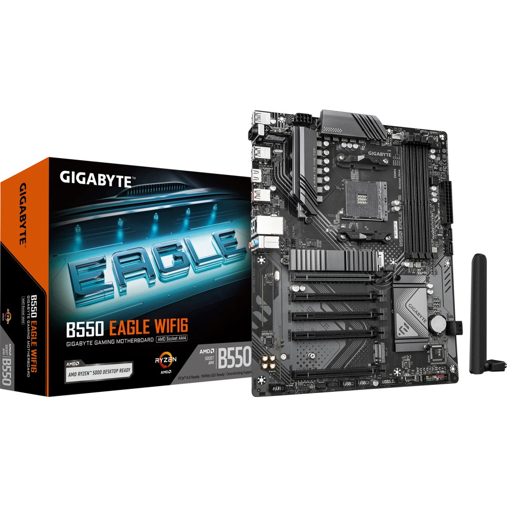 Материнская плата Gigabyte B550 EAGLE WIFI6 ATX, AMD AM4 - миниатюра 8