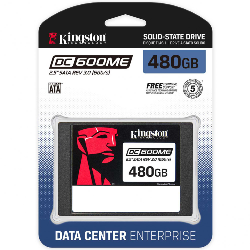 Жесткий диск Kingston DC600ME SEDC600ME/480G SSD (твердотельные), 480 ГБ, 2.5 дюйма, SATA - миниатюра 4