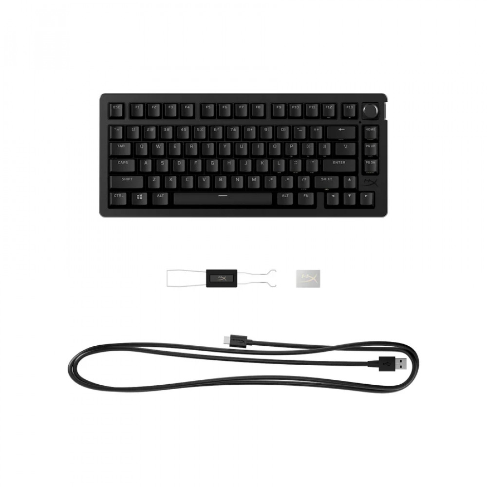 Клавиатура HyperX Alloy Rise 75 Wireless Black 91Y91AA#ACB Беспроводная, USB - миниатюра 8