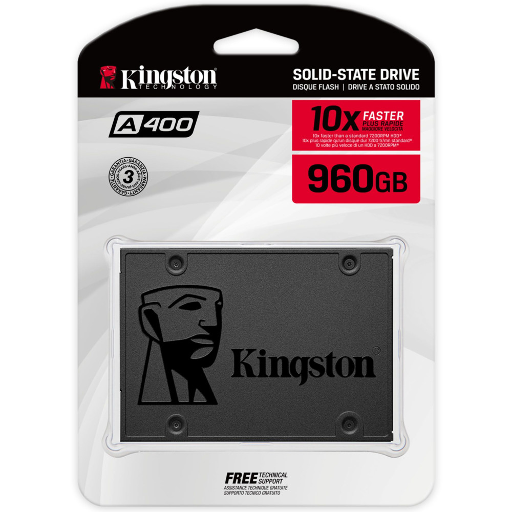 Жесткий диск Kingston A400 SA400S37/960G SSD (твердотельные), 960 ГБ, 2.5 дюйма, SATA - миниатюра 8