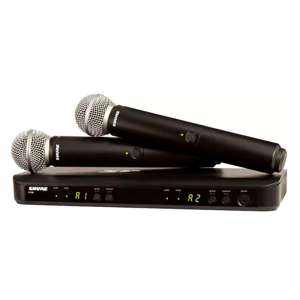 Микрофон SHURE BLX288E/PG58-M17 - миниатюра 2