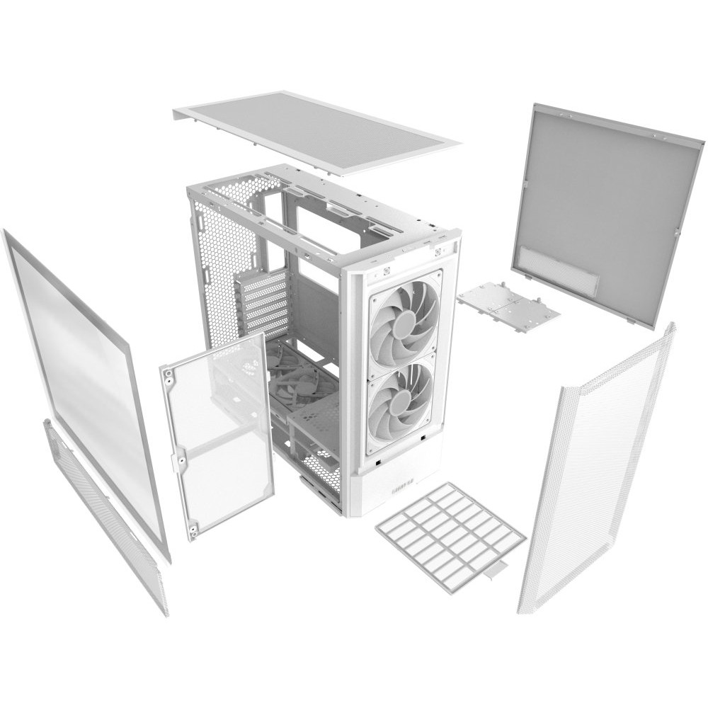 Корпус Lian Li Lancool 207 White G99.LAN207RW.10RS Mid-Tower - миниатюра 8