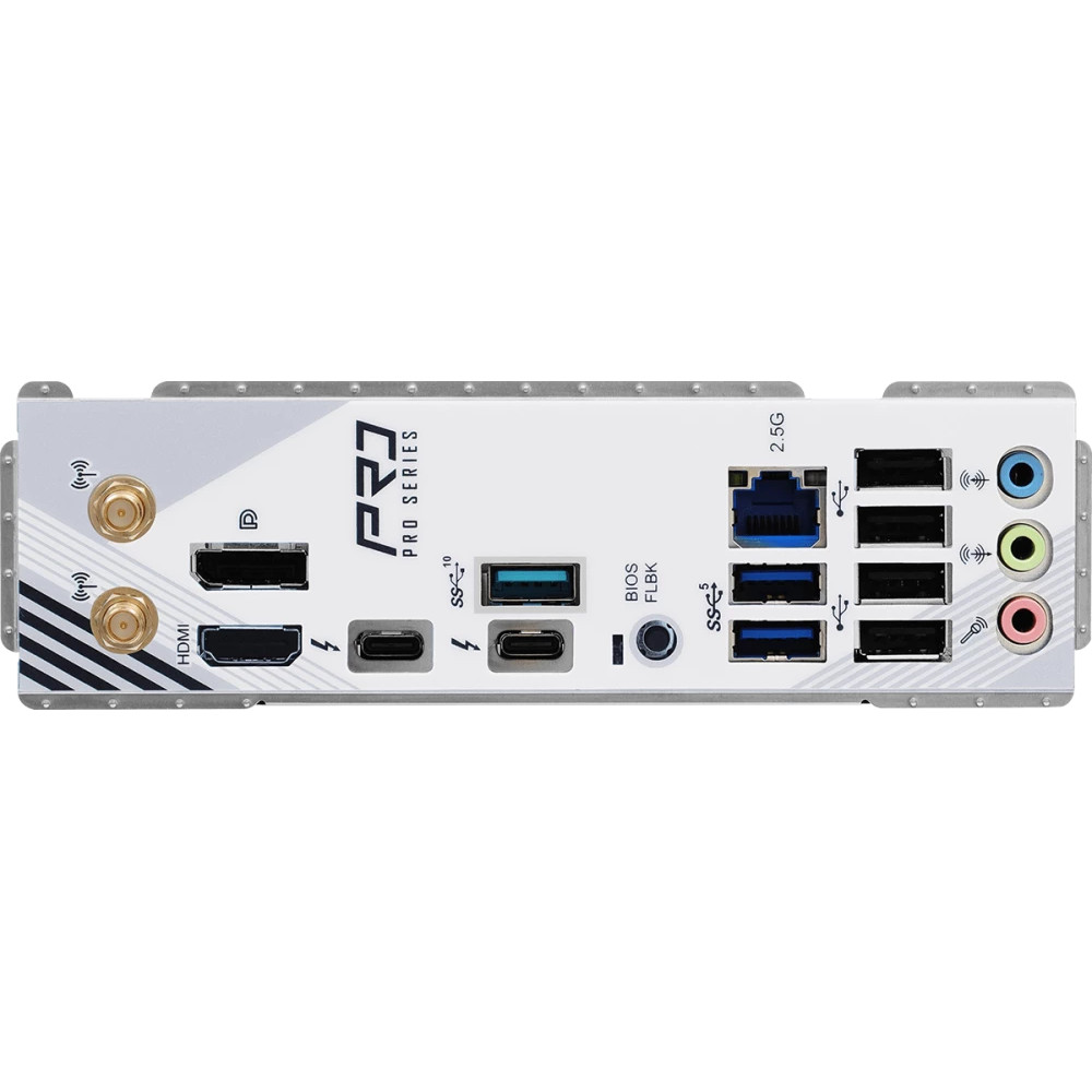 Материнская плата ASRock Z890 PRO RS WIFI WHITE ATX, LGA 1851 - миниатюра 9
