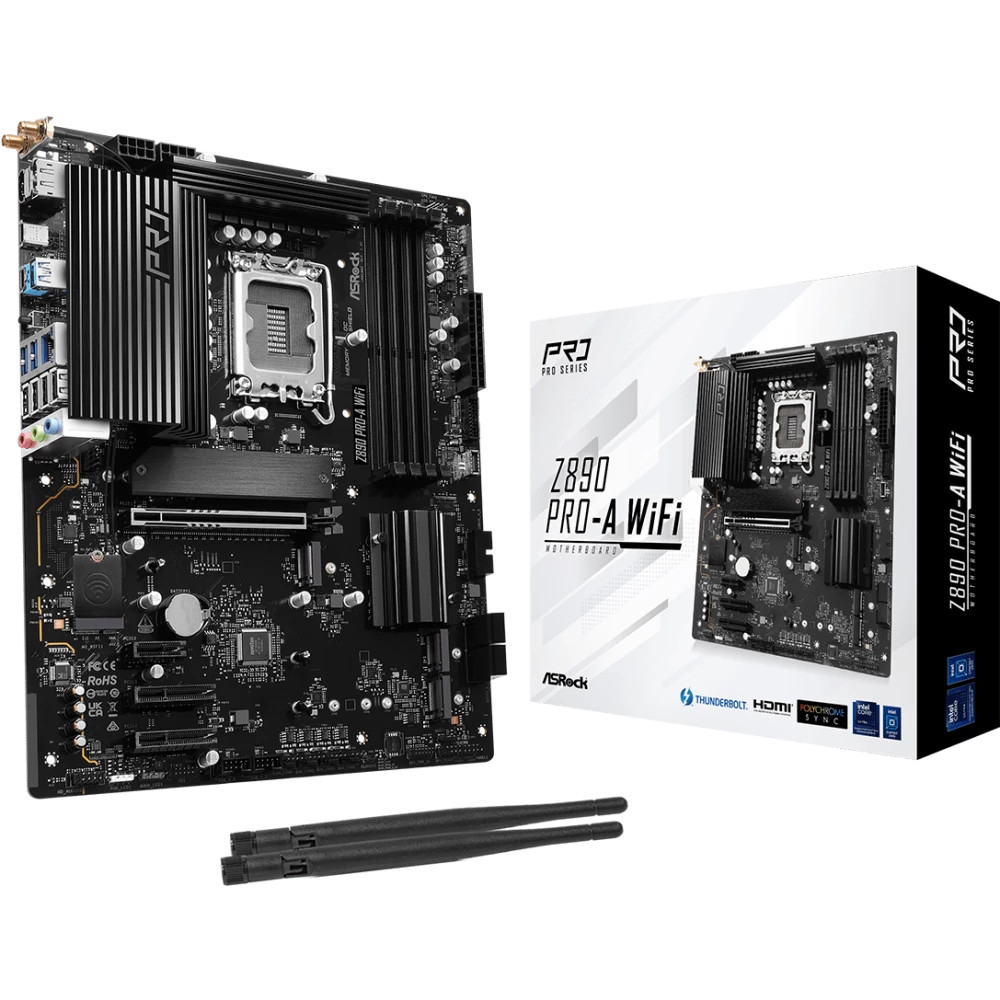 Материнская плата ASRock Z890 PRO-A WIFI ATX, LGA 1851 - миниатюра 10