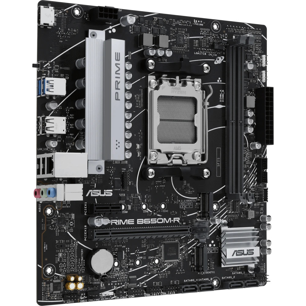Материнская плата Asus ASUS PRIME B650M-R 90MB1H30-M0EAY0 Micro-ATX, AMD AM5 - миниатюра 5