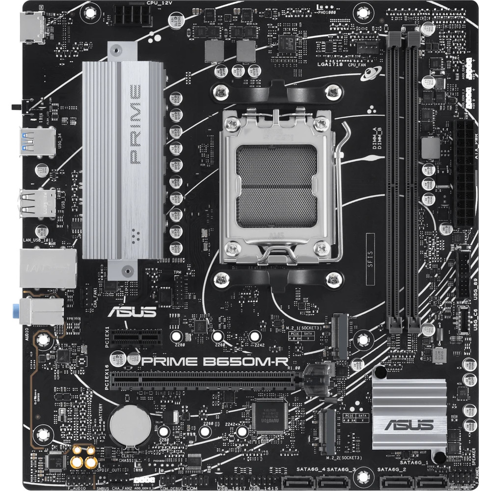 Материнская плата Asus ASUS PRIME B650M-R 90MB1H30-M0EAY0 Micro-ATX, AMD AM5 - миниатюра 4