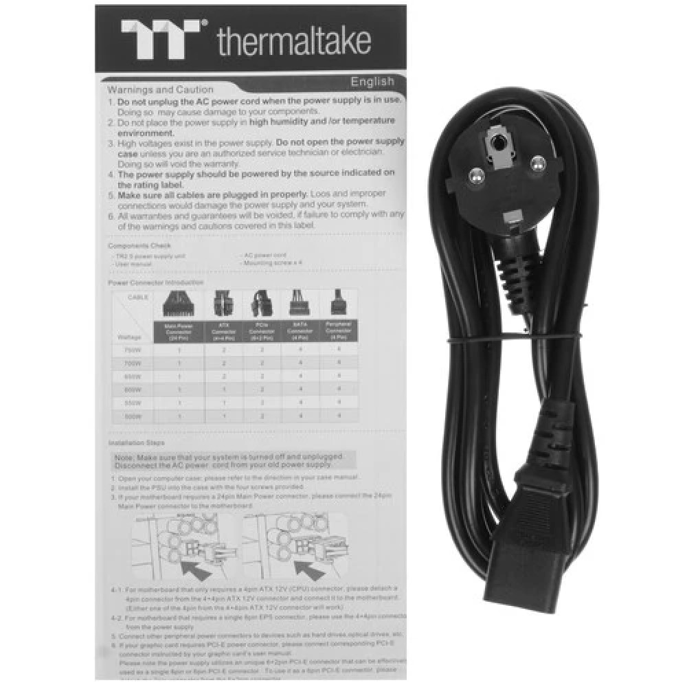 Блок питания Thermaltake TR2 S 650W PS-TRS-0650NNSAWE-2 650 Вт - миниатюра 9