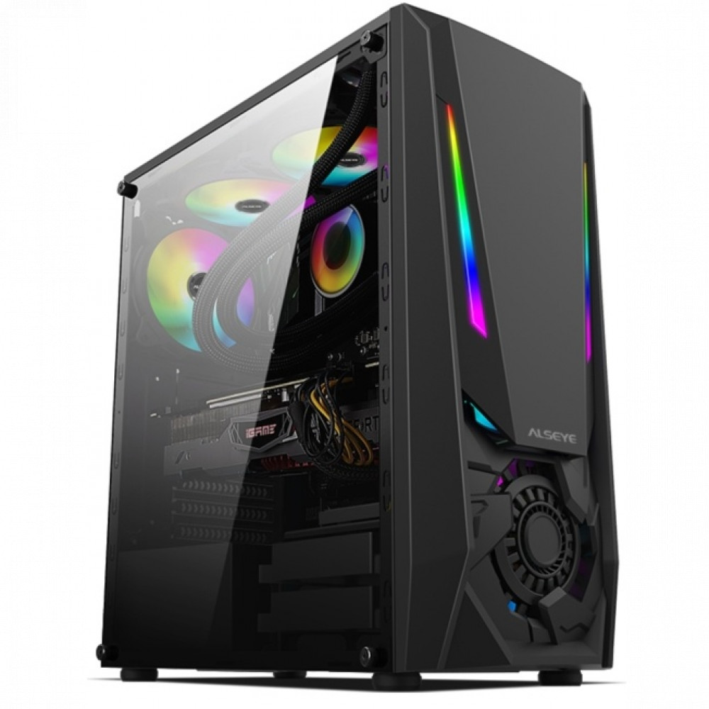 Корпус ALSEYE Reactor Black AS.07.0026 Mid-Tower - миниатюра 2