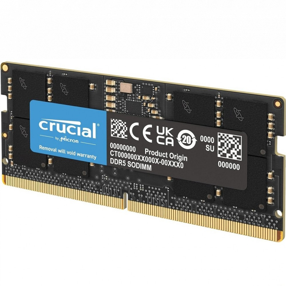 ОЗУ Crucial Laptop DDR5 SODIMM 32Gb 5600Mhz CT32G56C46S5 SO-DIMM, DDR5, 32 Гб, 5600 МГц - миниатюра 2