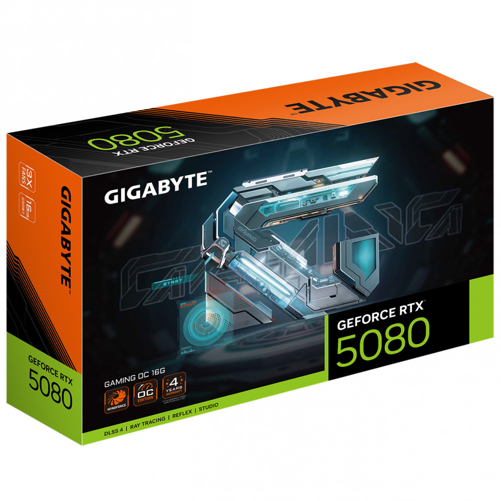 Видеокарта Gigabyte RTX 5080 Gaming OC GV-N5080GAMING OC-16GD 16 ГБ - миниатюра 8