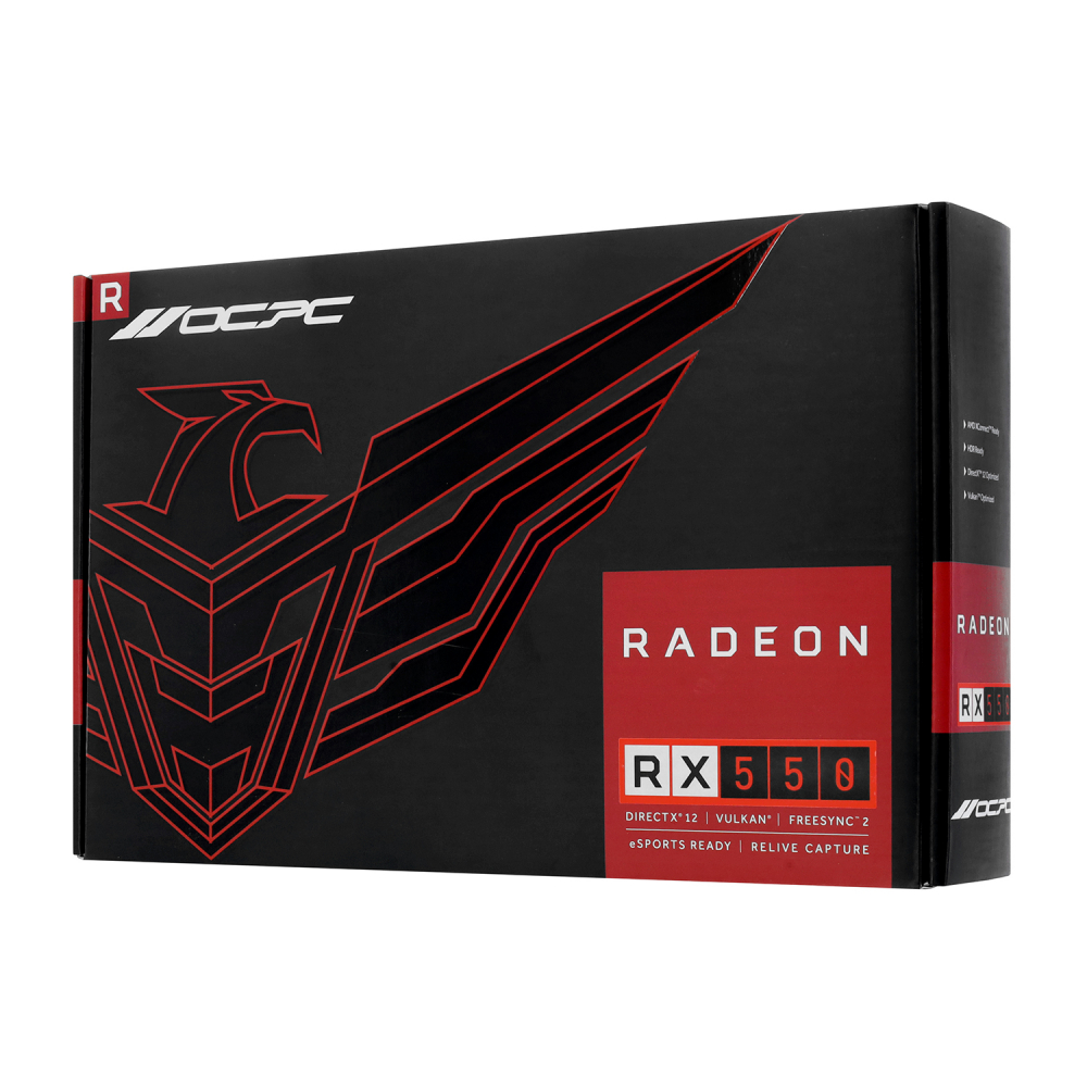 Видеокарта OCPC RX 550 SE OCVARX550G4SE 4 ГБ - миниатюра 4