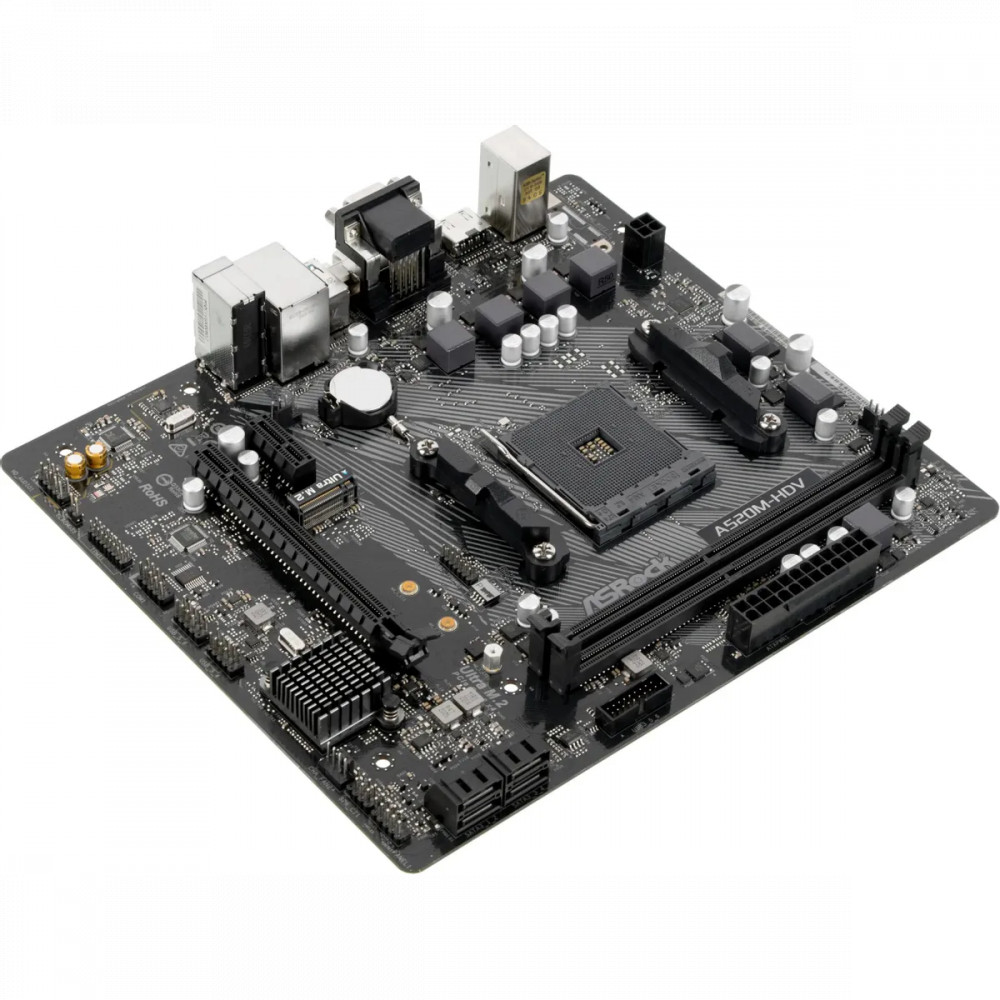 Материнская плата ASRock A520M-HDV A520M-HDV DDR4 Mini-ATX, AMD AM4 - миниатюра 12