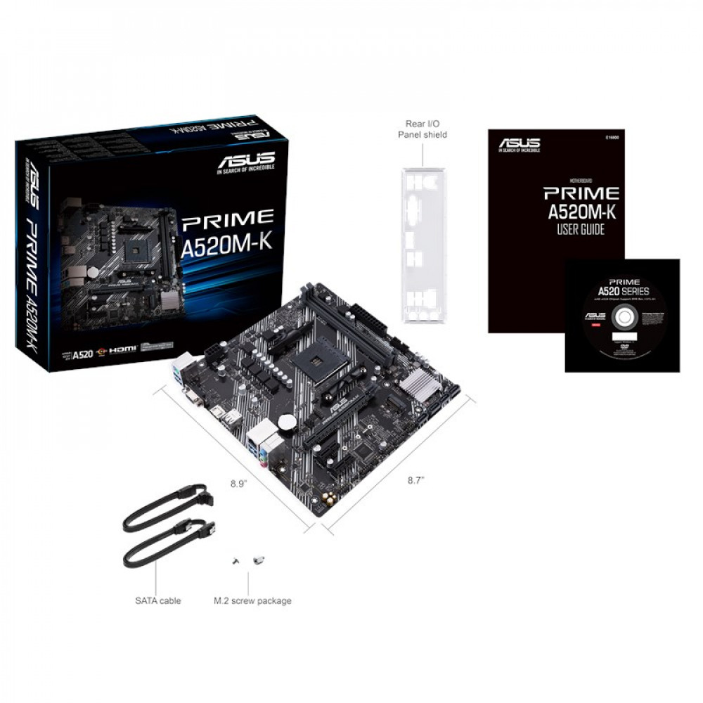 Материнская плата Asus PRIME A520M-K DDR4 Micro-ATX, AMD AM4 - миниатюра 14