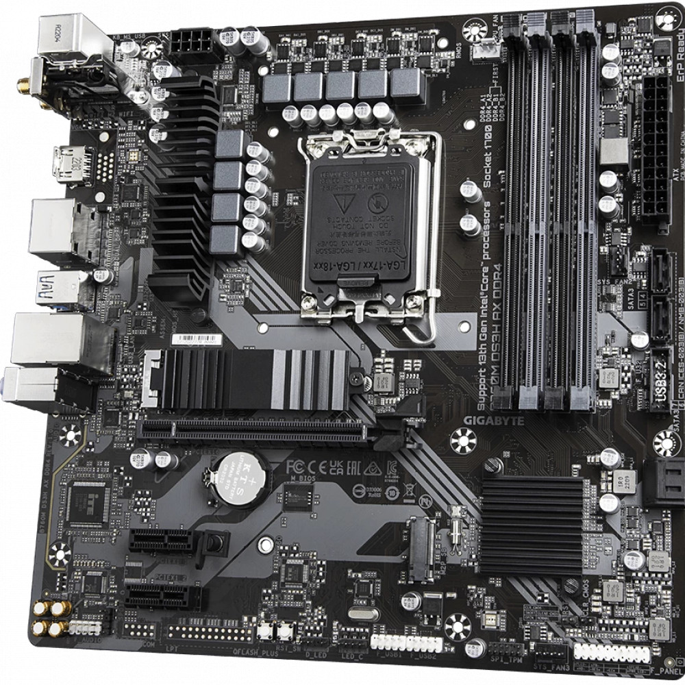 Материнская плата Gigabyte B760M DS3H AX DDR4 rev. 1.0 Micro-ATX, LGA 1700 - миниатюра 8