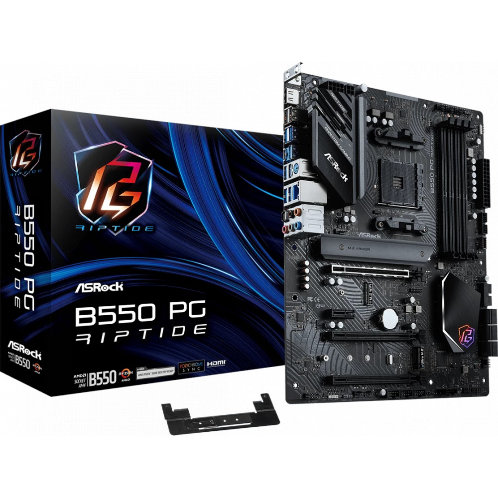 Материнская плата ASRock B550 PG Riptide DDR4 ATX, AMD AM4 - миниатюра 12