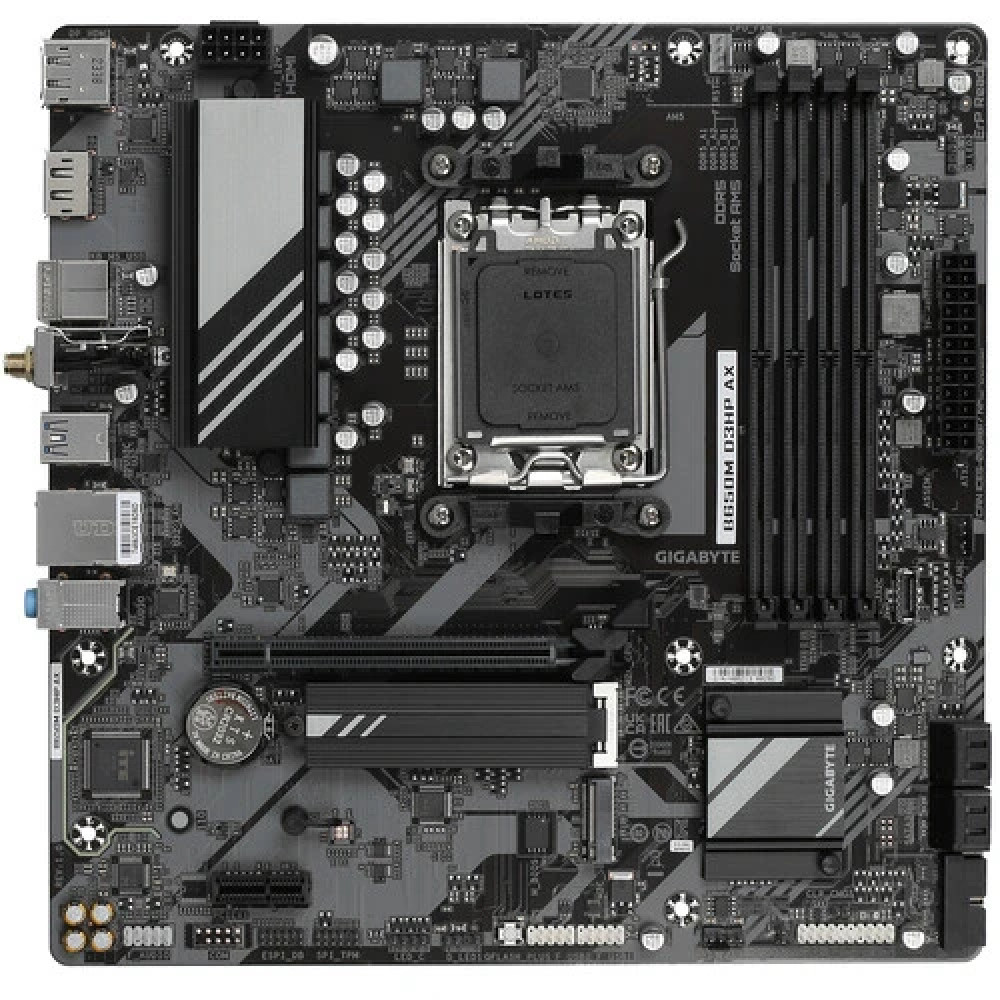 Материнская плата Gigabyte B650M D3HP AX B650M D3HP AX 1.0 Micro-ATX, AMD AM5 - миниатюра 6