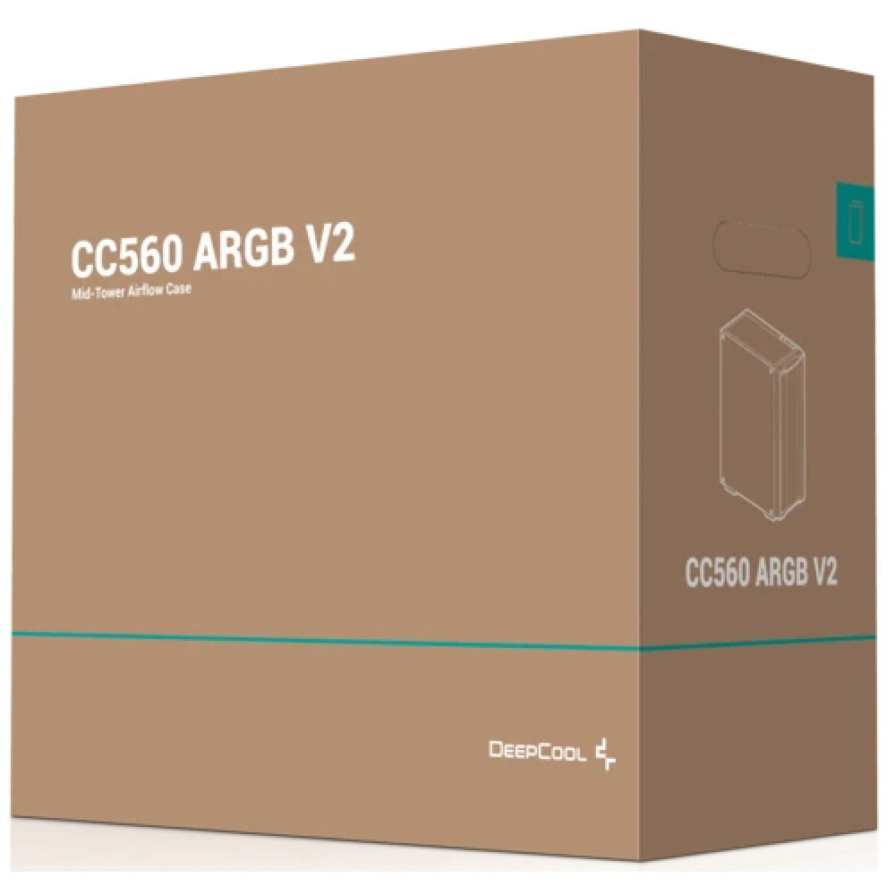 Корпус Deepcool CC560 ARGB V2 Черный R-CC560-BKTAA4-G-2 Mid-Tower - миниатюра 10