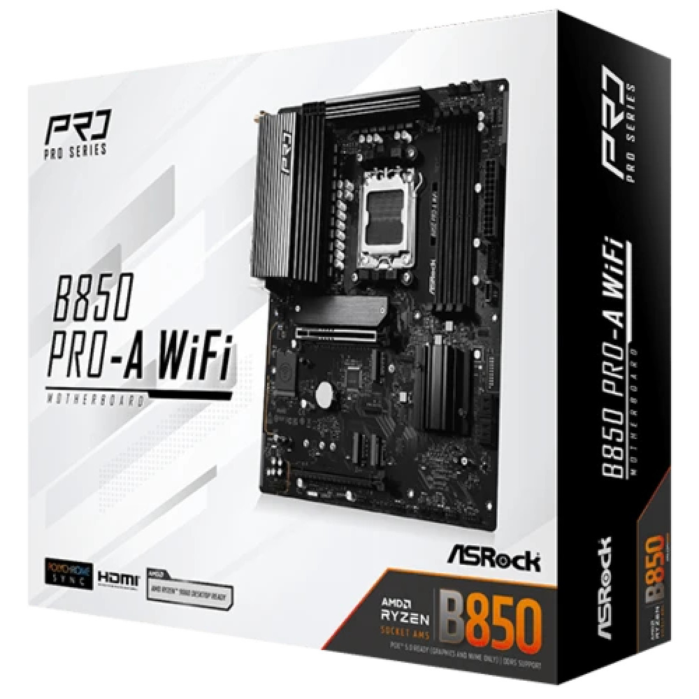 Материнская плата ASRock B850 Pro-A WiFi B850 PRO-A WIFI ATX, AMD AM5 - миниатюра 8