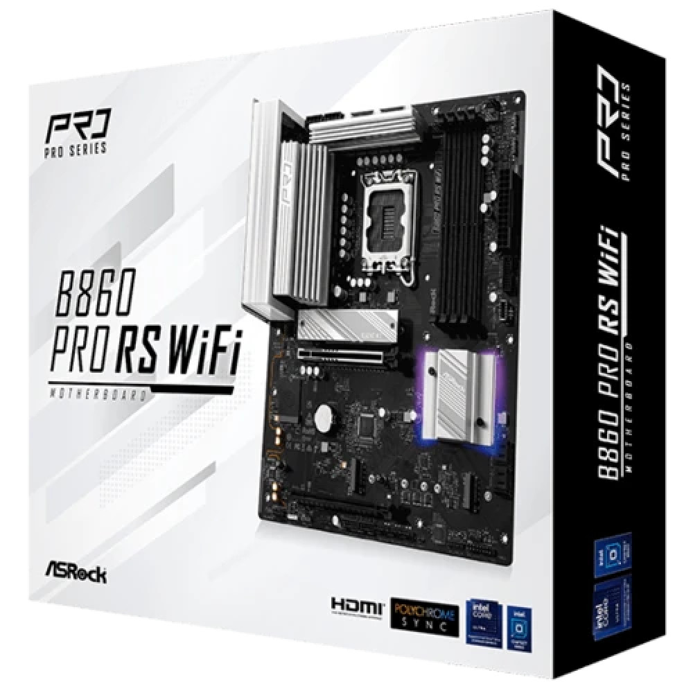 Материнская плата ASRock B860 PRO RS WIFI ATX, LGA 1851 - миниатюра 8