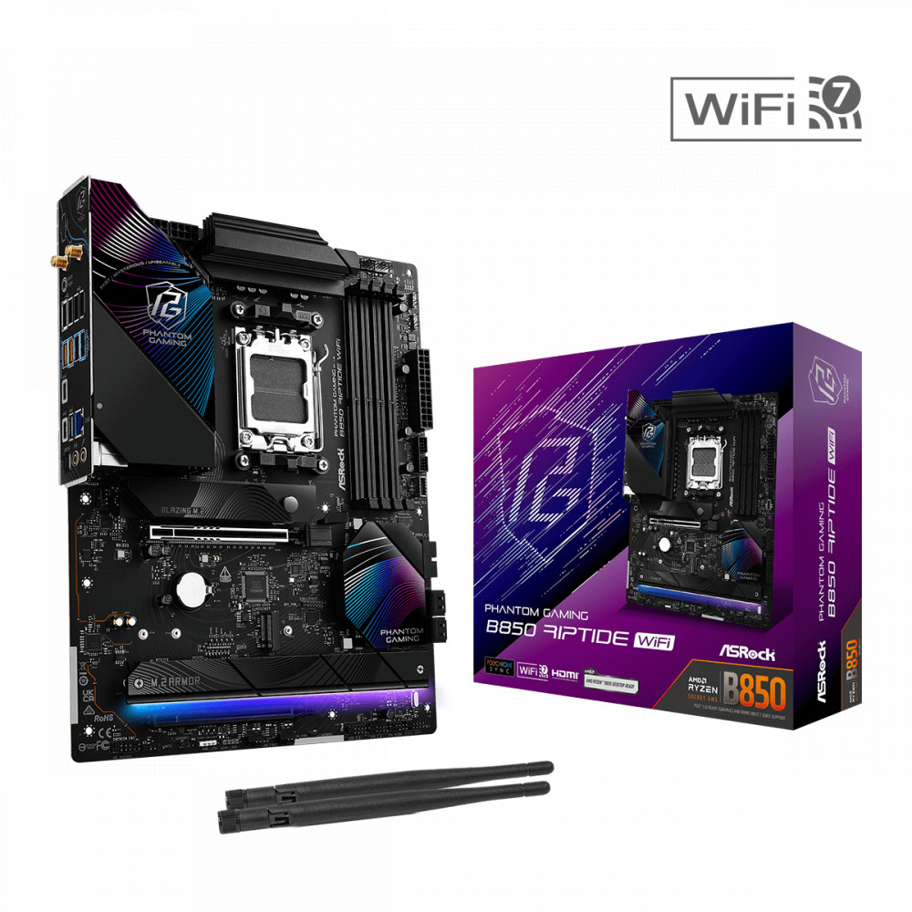 Материнская плата ASRock B850 RIPTIDE WIFI ATX, AMD AM5 - миниатюра 12