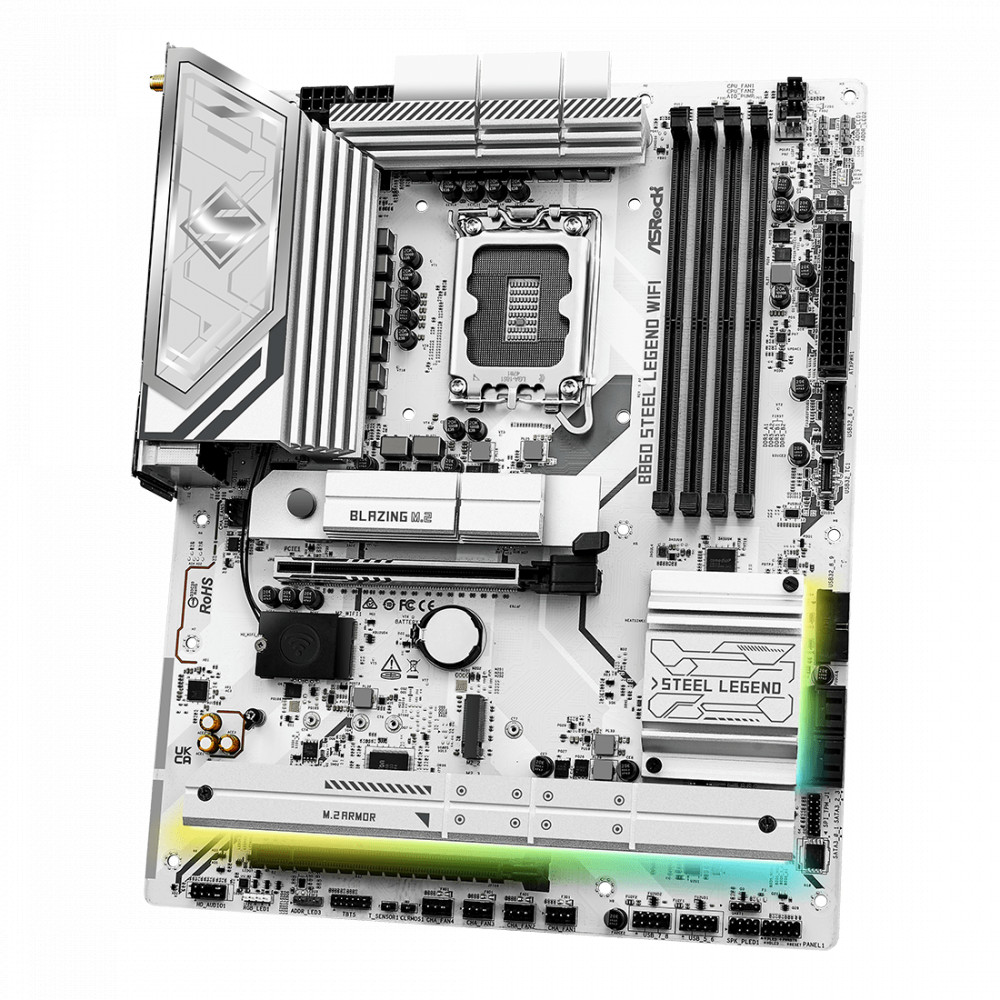 Материнская плата ASRock B860 STEEL LEGEND WIFI ATX, LGA 1851 - миниатюра 8