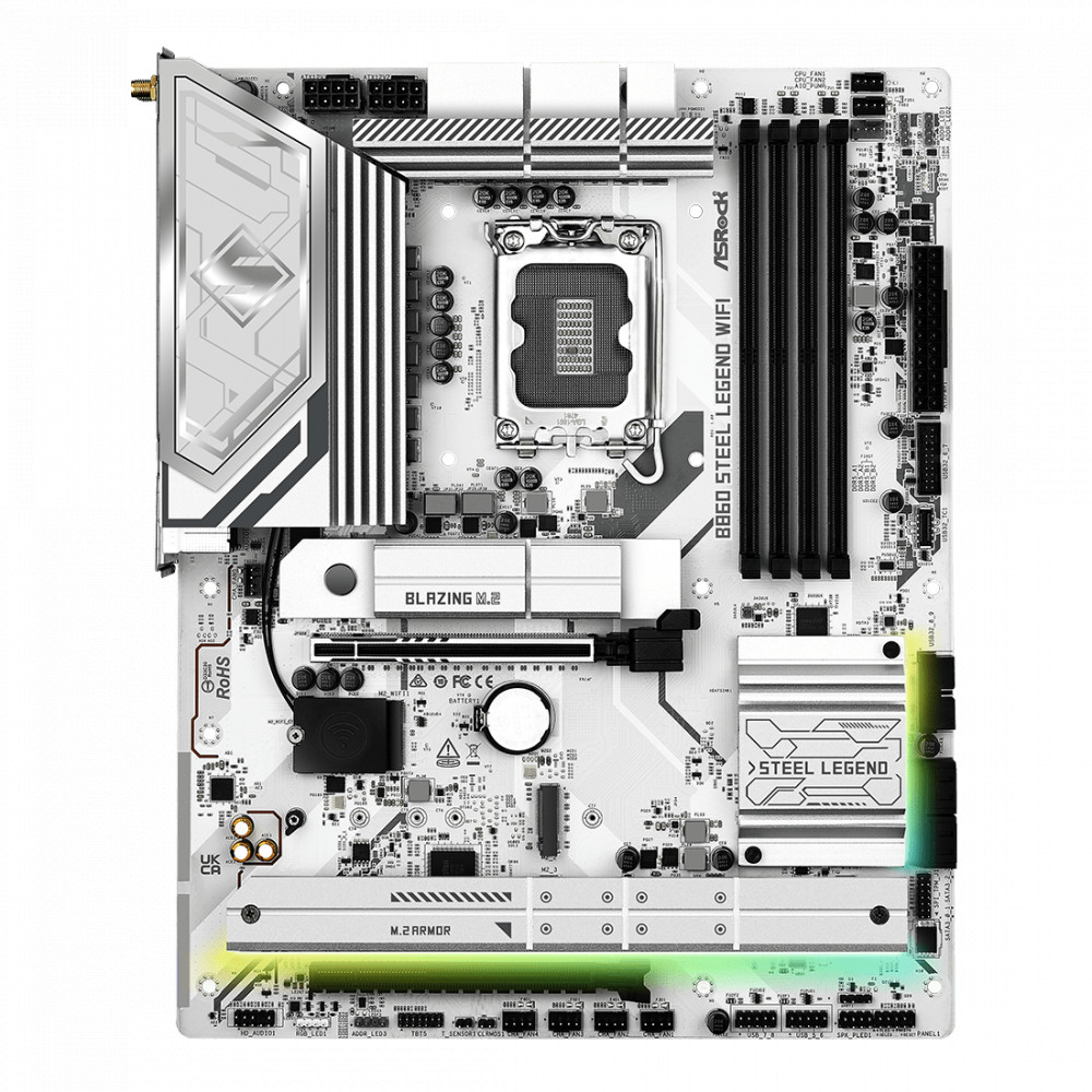 Материнская плата ASRock B860 STEEL LEGEND WIFI ATX, LGA 1851 - миниатюра 6