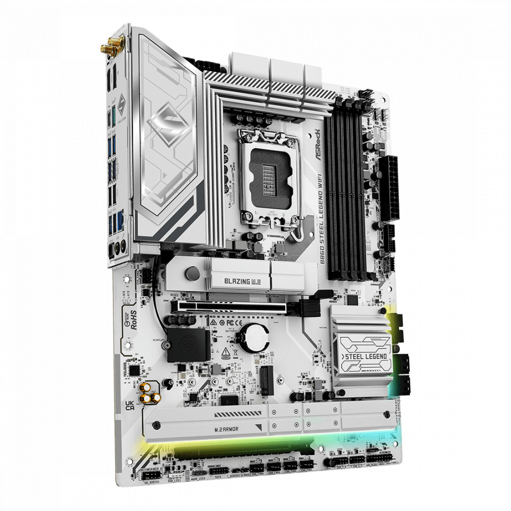 Материнская плата ASRock B860 STEEL LEGEND WIFI ATX, LGA 1851 - миниатюра 7