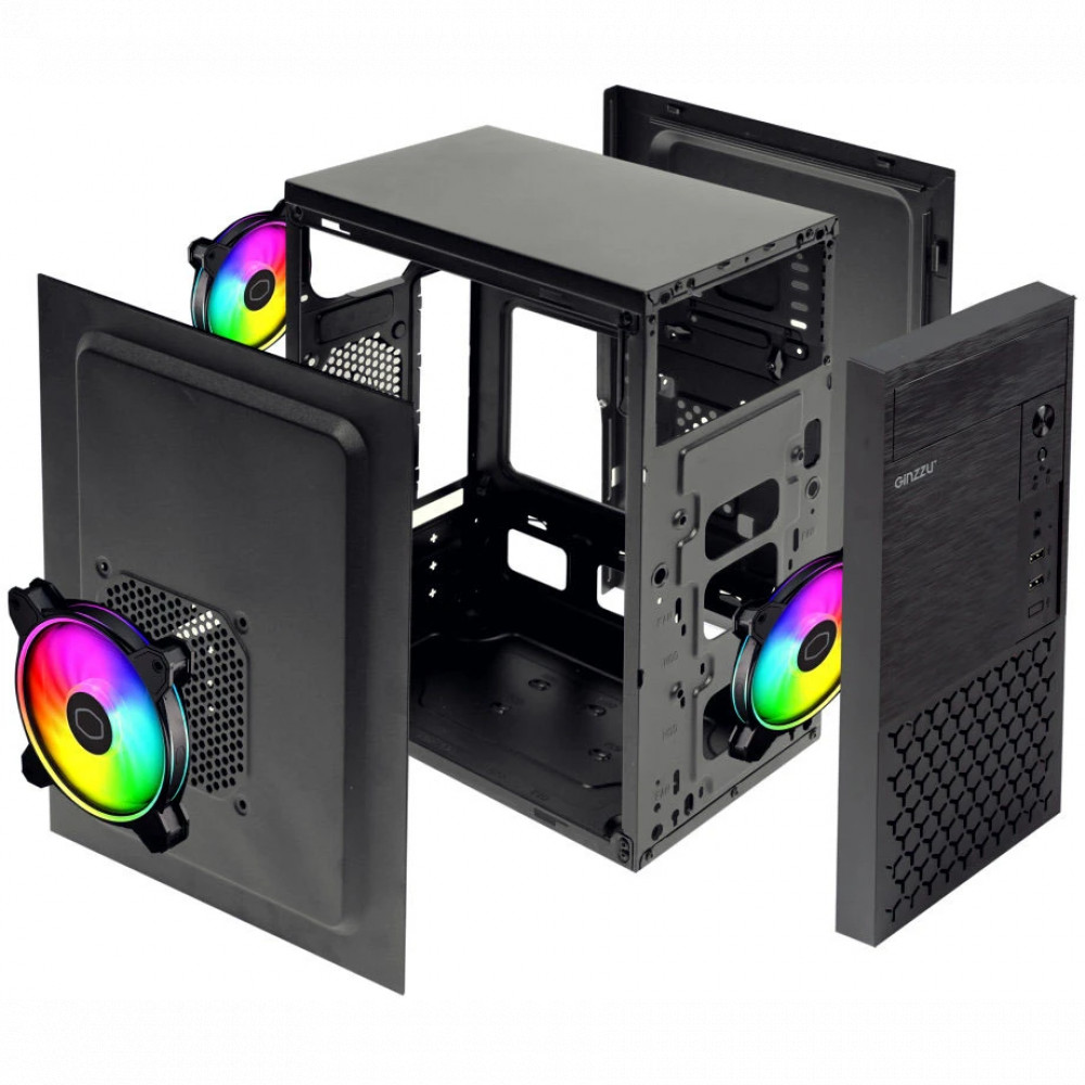 Корпус Ginzzu B410 Black Mini-Tower - миниатюра 10
