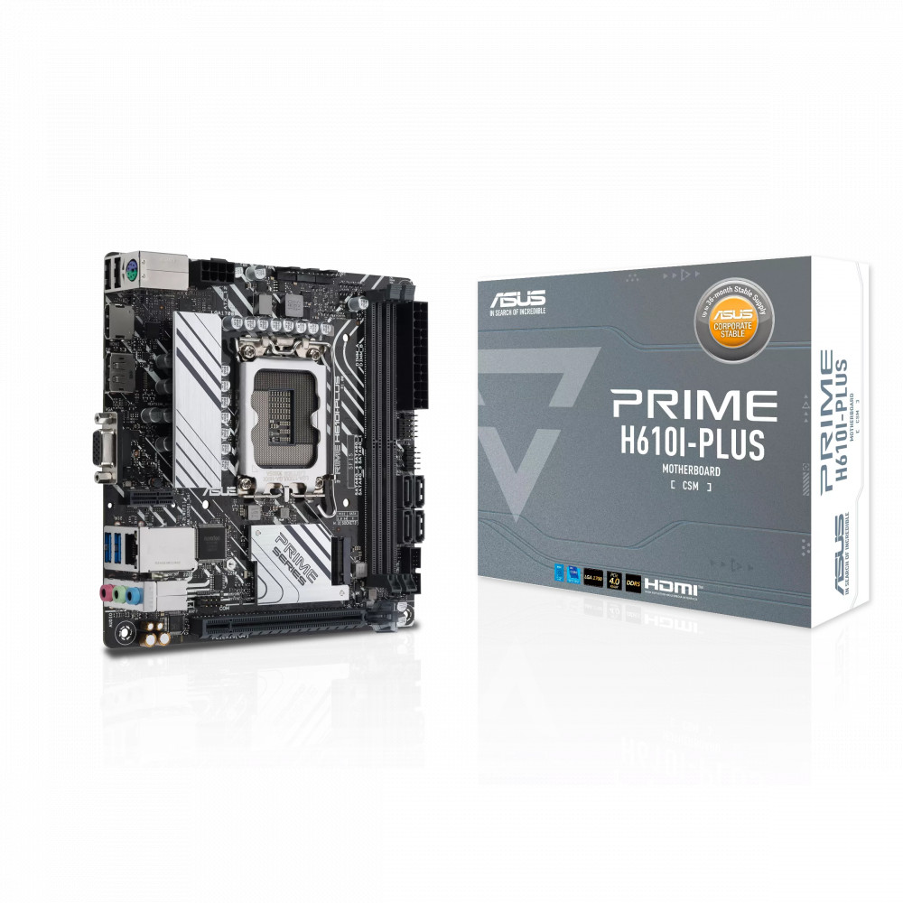 Материнская плата Asus PRIME H610I-PLUS-CSM Mini-ATX, LGA 1700 - миниатюра 12