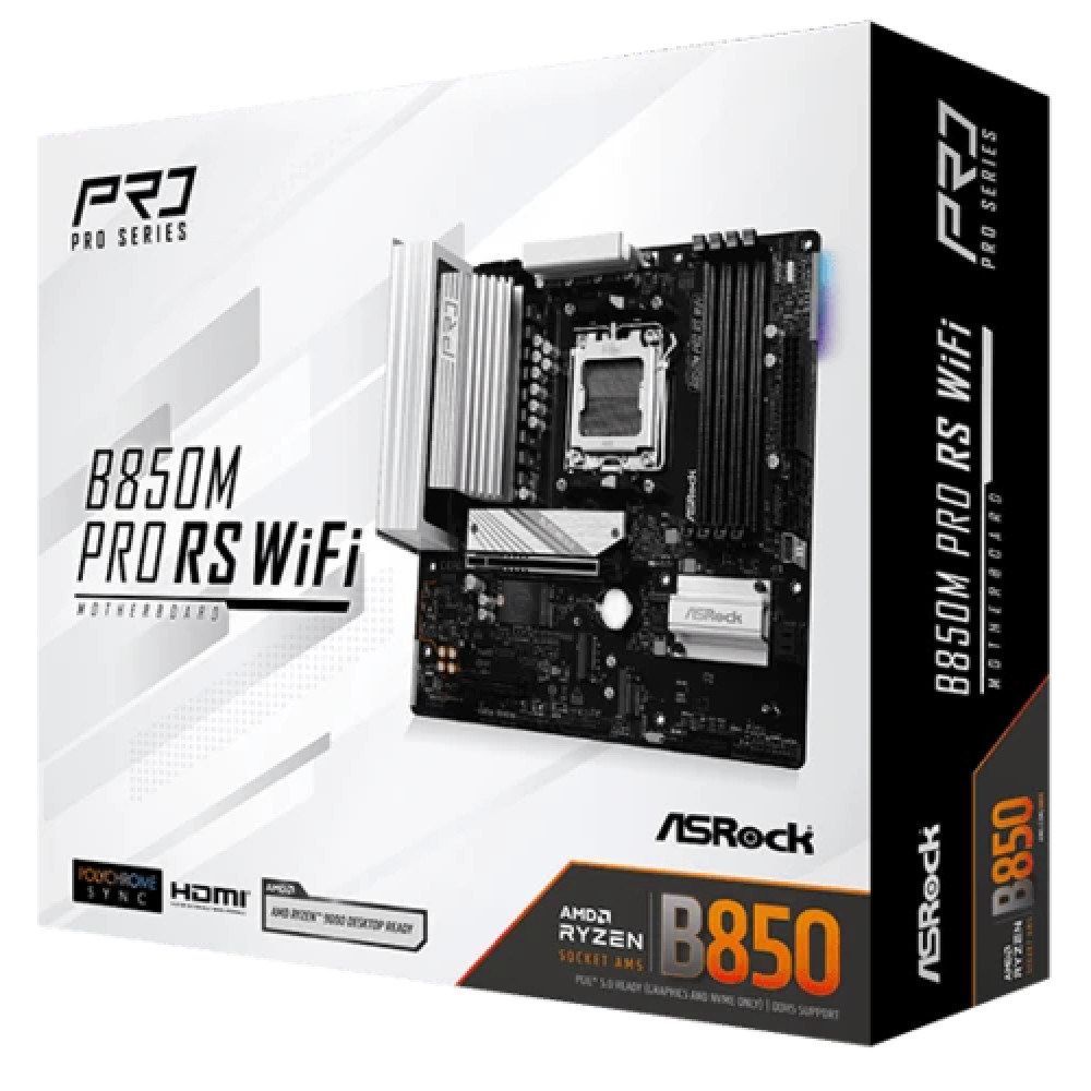 Материнская плата ASRock B850M PRO RS WIFI Micro-ATX, AMD AM5 - миниатюра 8