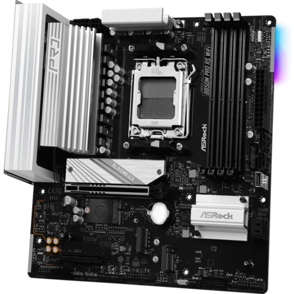 Материнская плата ASRock B850M PRO RS WIFI Micro-ATX, AMD AM5 - миниатюра 6