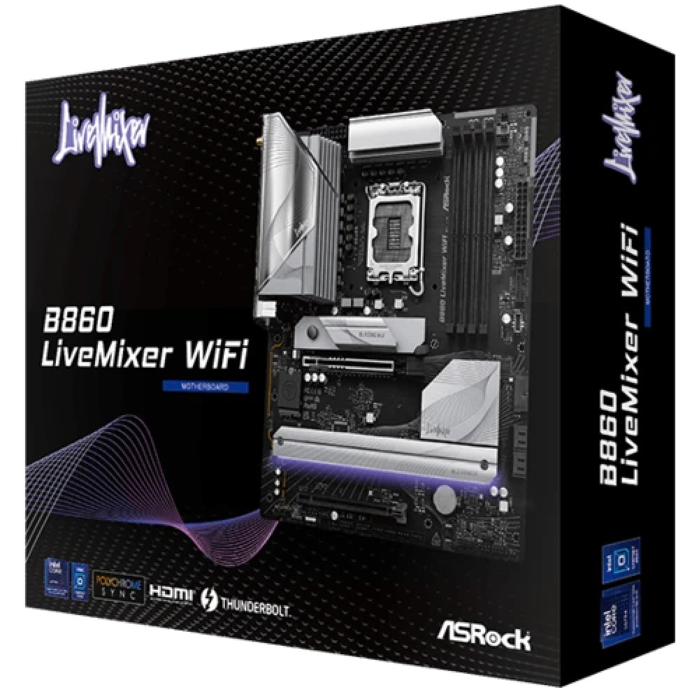 Материнская плата ASRock B860 LIVEMIXER WIFI ATX, LGA 1851 - миниатюра 10
