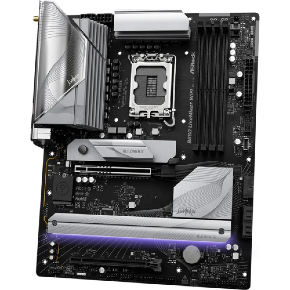 Материнская плата ASRock B860 LIVEMIXER WIFI ATX, LGA 1851 - миниатюра 8