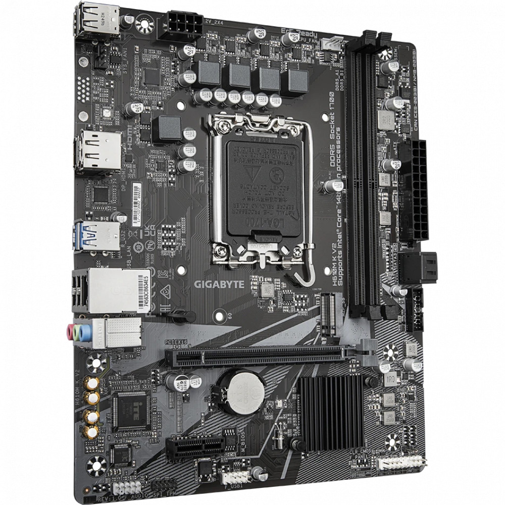 Материнская плата Gigabyte H610M K V2 Mini-ATX, LGA 1700 - миниатюра 6