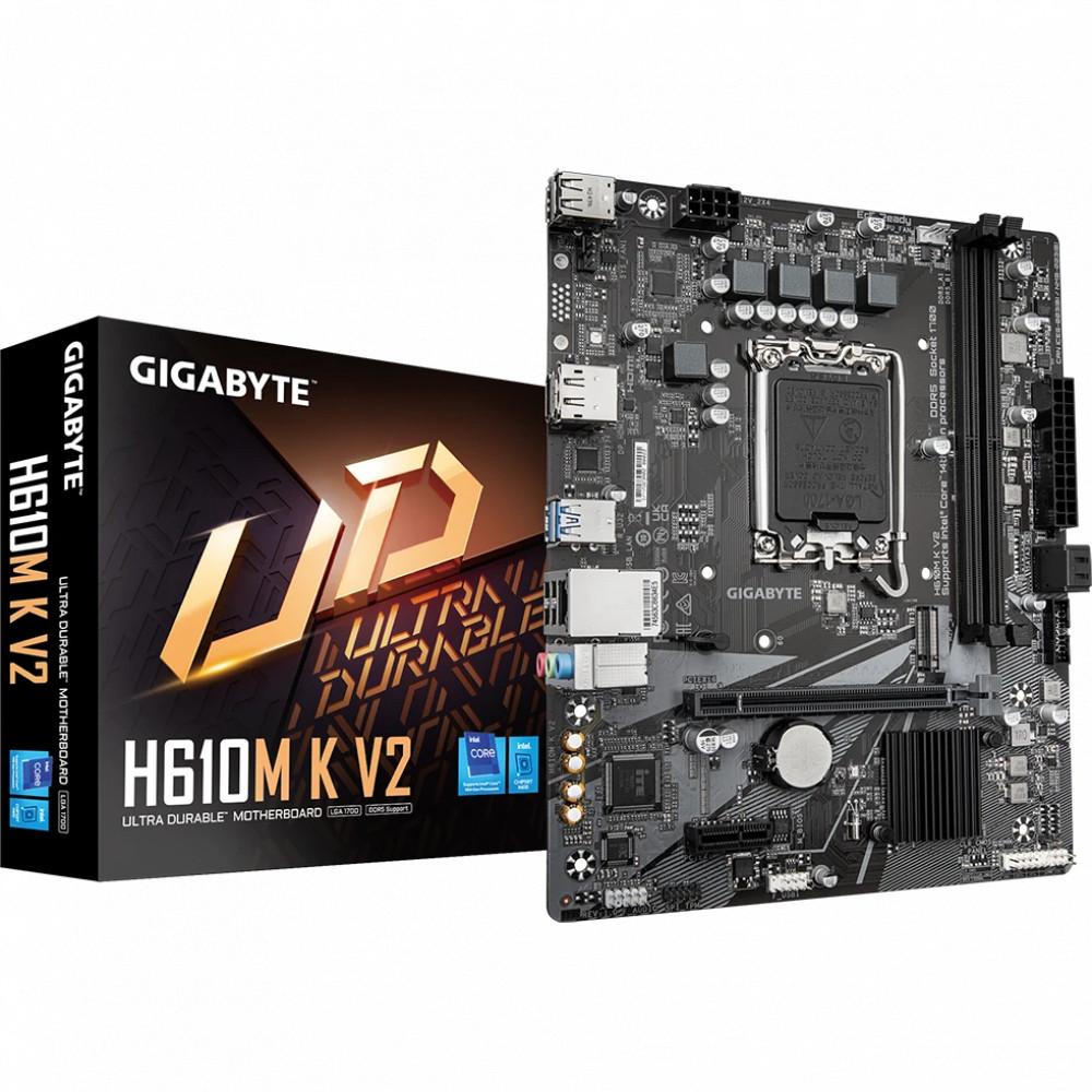 Материнская плата Gigabyte H610M K V2 Mini-ATX, LGA 1700 - миниатюра 8