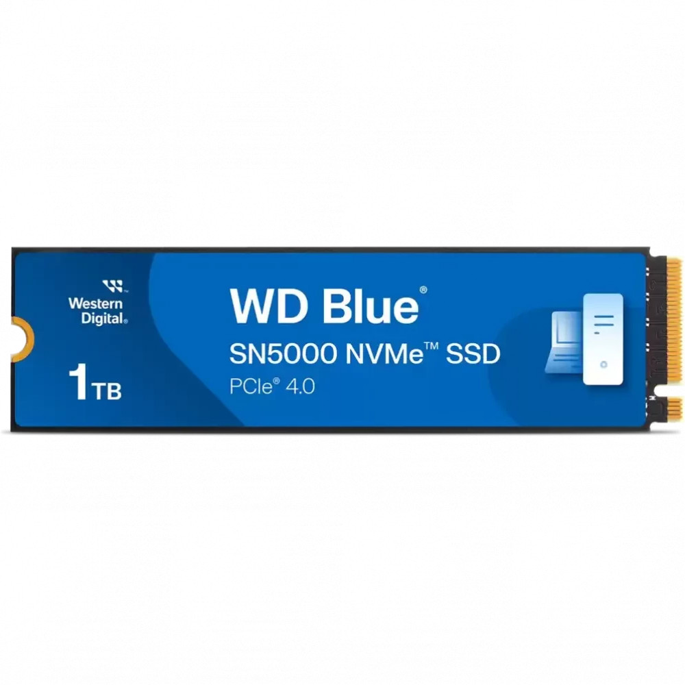 Жесткий диск Western Digital Blue SN5000 WDS100T4B0E SSD (твердотельные), 1 ТБ, M.2, PCIe - миниатюра 2